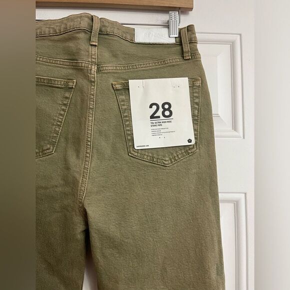 RE/DONE 70s High-Rise Stove Pipe Jeans NWT Size 28 - Picture 4 of 12